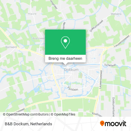 B&B Dockum kaart