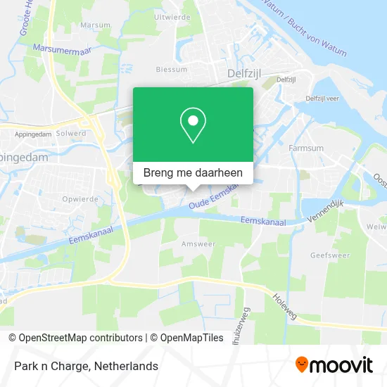 Park n Charge kaart