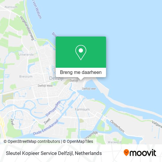 Sleutel Kopieer Service Delfzijl kaart