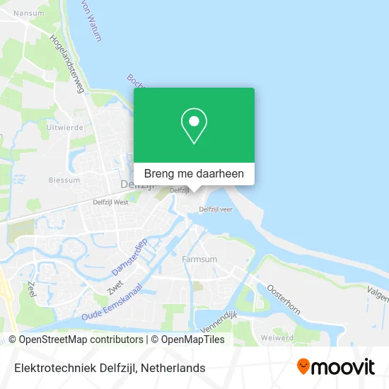 Elektrotechniek Delfzijl kaart