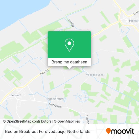 Bed en Breakfast Ferdivedaasje kaart