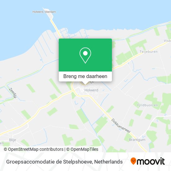 Groepsaccomodatie de Stelpshoeve kaart