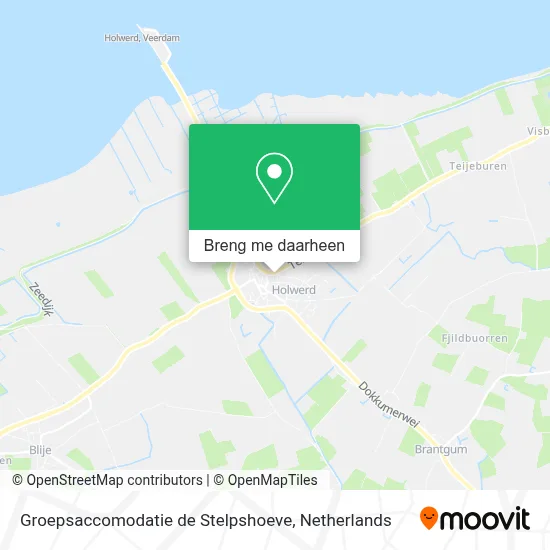 Groepsaccomodatie de Stelpshoeve kaart