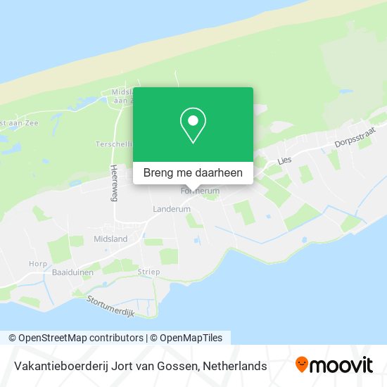 Vakantieboerderij Jort van Gossen kaart