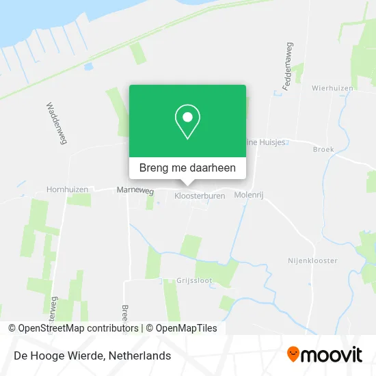 De Hooge Wierde kaart