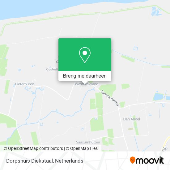 Dorpshuis Diekstaal kaart