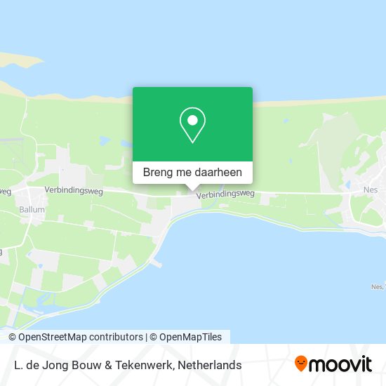 L. de Jong Bouw & Tekenwerk kaart