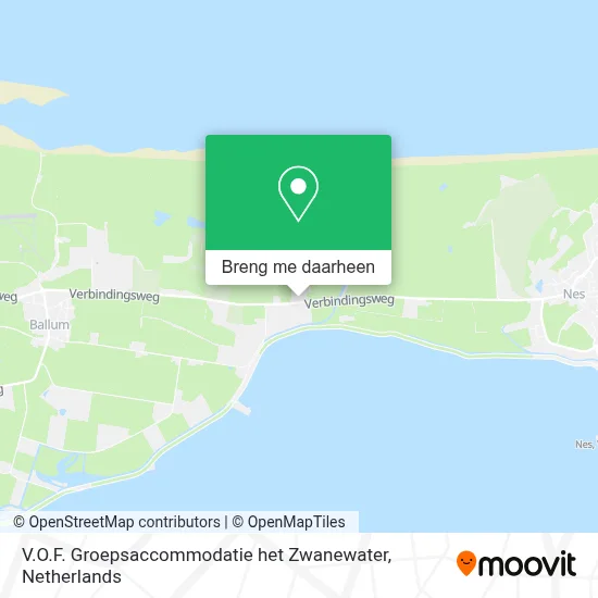 V.O.F. Groepsaccommodatie het Zwanewater kaart
