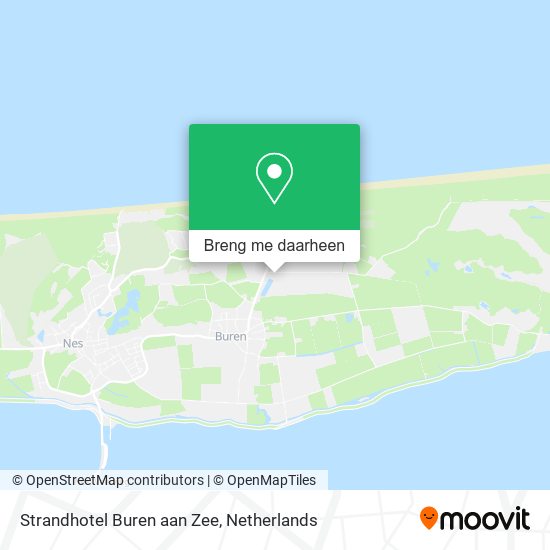 Strandhotel Buren aan Zee kaart