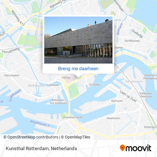 Kunsthal Rotterdam kaart