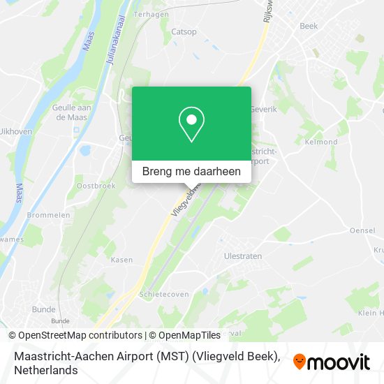 Maastricht-Aachen Airport (MST) (Vliegveld Beek) kaart