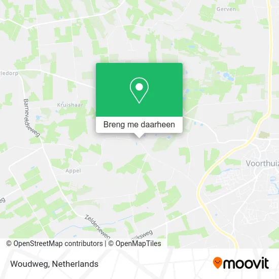 Woudweg kaart