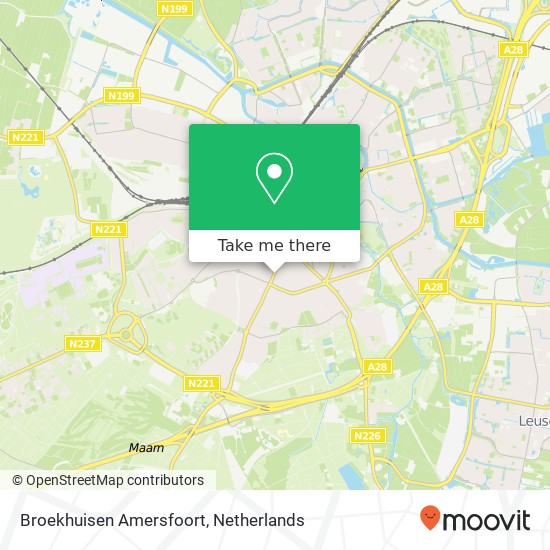 Broekhuisen Amersfoort kaart