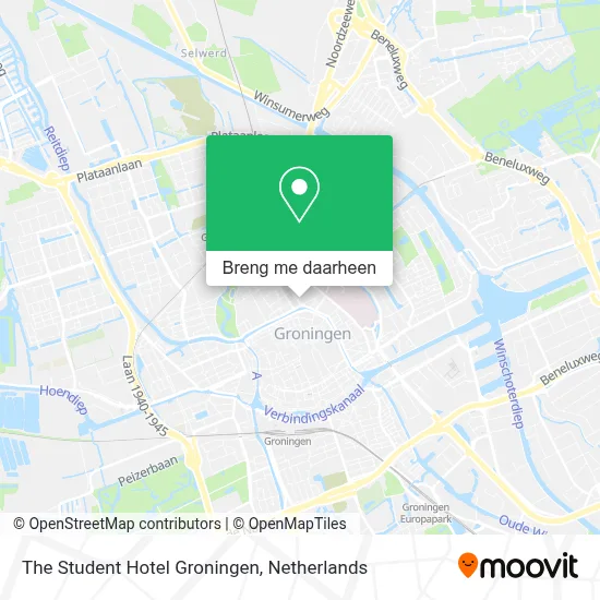 The Student Hotel Groningen kaart