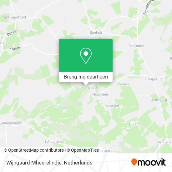 Wijngaard Mheerelindje kaart