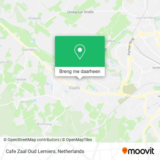 Cafe Zaal Oud Lemiers kaart