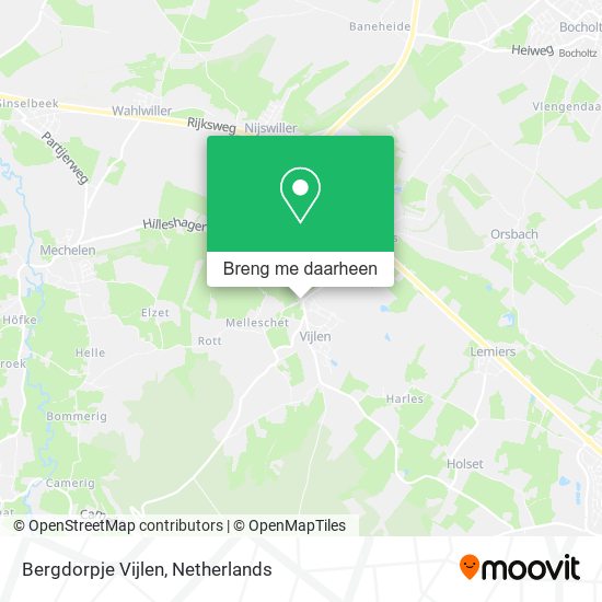 Bergdorpje Vijlen kaart