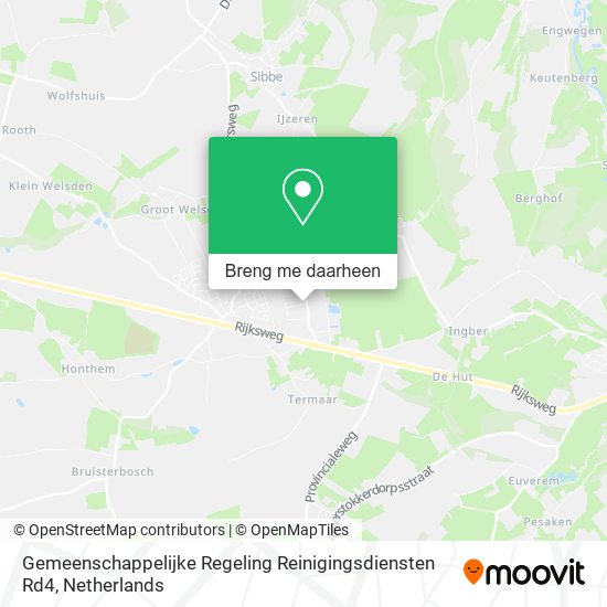 Gemeenschappelijke Regeling Reinigingsdiensten Rd4 kaart