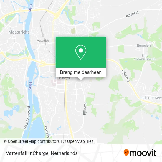 Vattenfall InCharge kaart