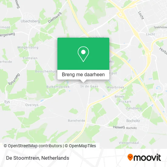 De Stoomtrein kaart
