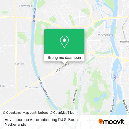 Adviesbureau Automatisering P.J.S. Boon kaart