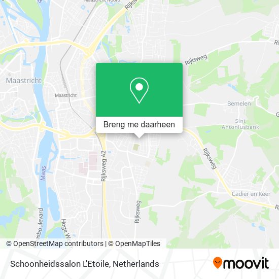 Schoonheidssalon L'Etoile kaart
