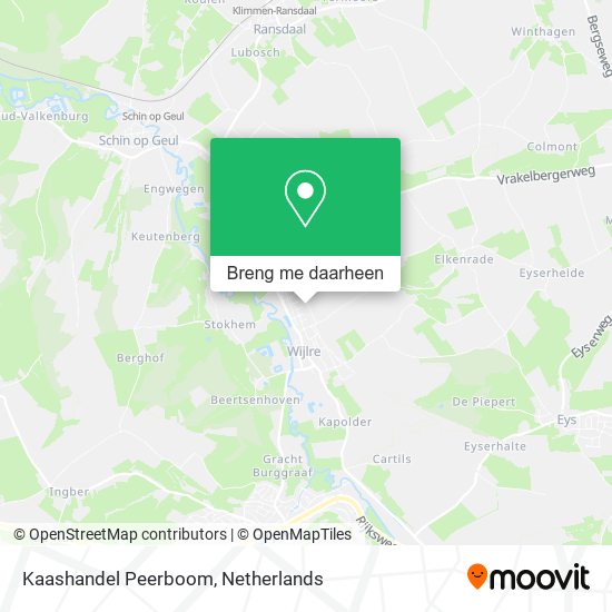 Kaashandel Peerboom kaart