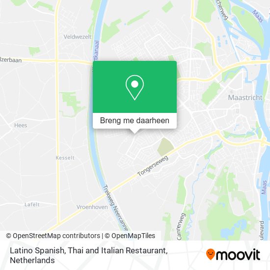 Latino Spanish, Thai and Italian Restaurant kaart