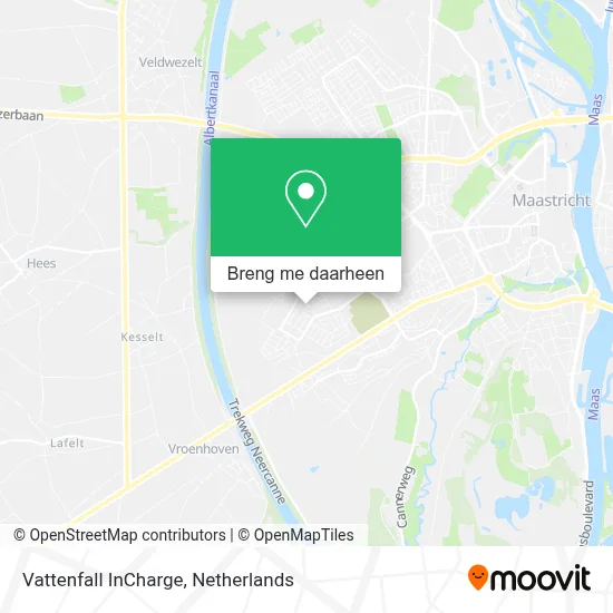 Vattenfall InCharge kaart