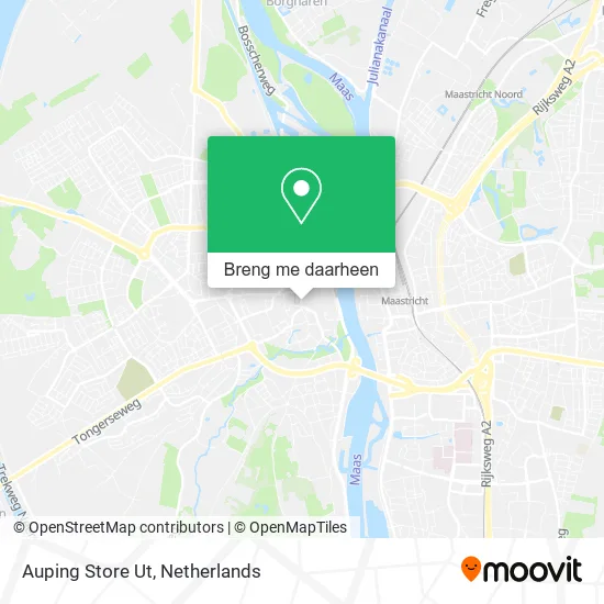 Auping Store Ut kaart