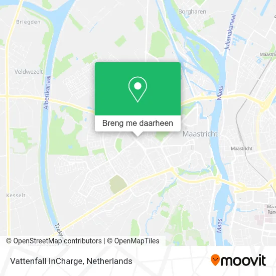 Vattenfall InCharge kaart