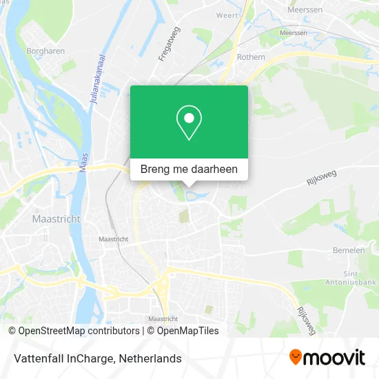 Vattenfall InCharge kaart