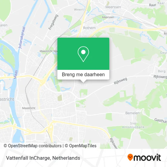 Vattenfall InCharge kaart