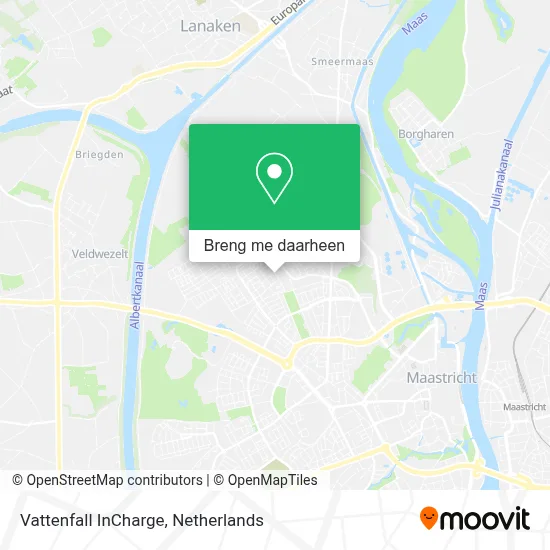Vattenfall InCharge kaart