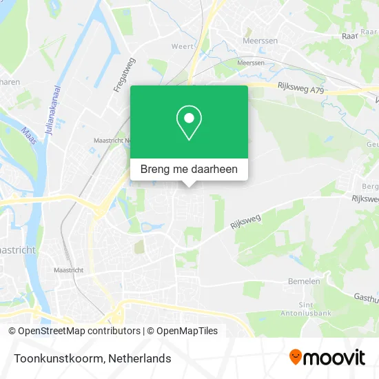 Toonkunstkoorm kaart