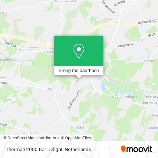 Thermae 2000 Bar Delight kaart