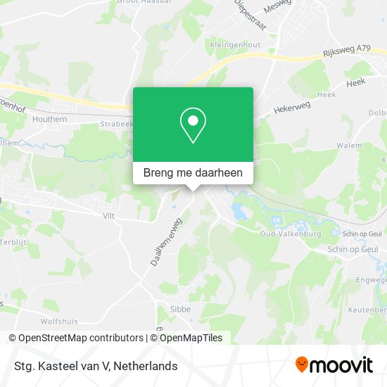 Stg. Kasteel van V kaart