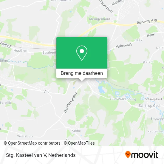 Stg. Kasteel van V kaart