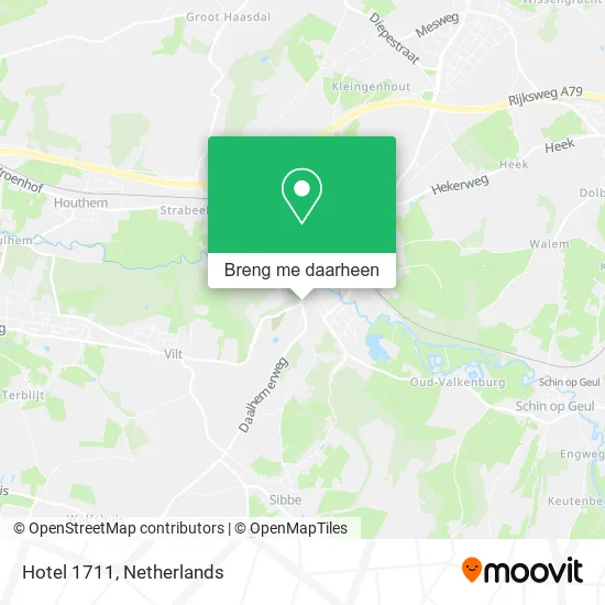 Hotel 1711 kaart