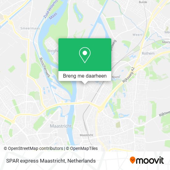 SPAR express Maastricht kaart