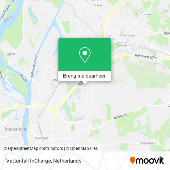 Vattenfall InCharge kaart