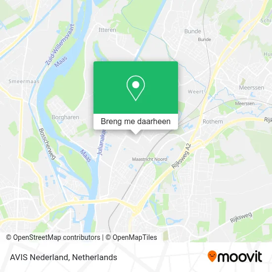 AVIS Nederland kaart