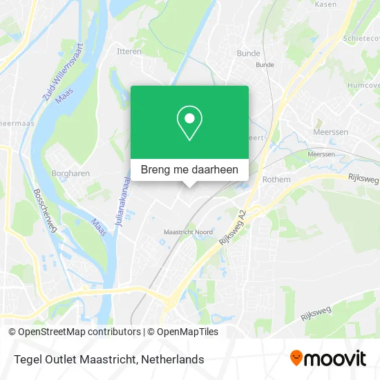 Tegel Outlet Maastricht kaart