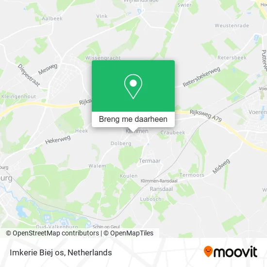 Imkerie Biej os kaart