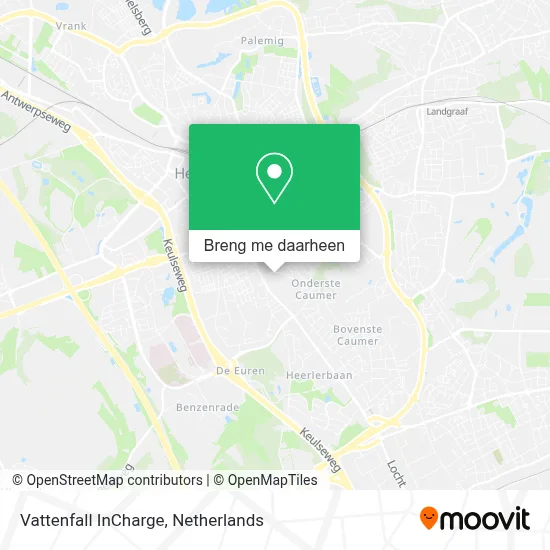 Vattenfall InCharge kaart