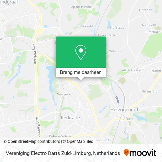 Vereniging Electro Darts Zuid-Limburg kaart