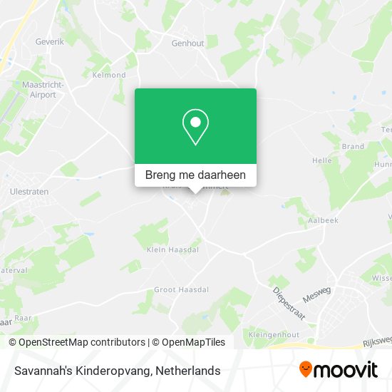 Savannah's Kinderopvang kaart