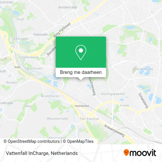 Vattenfall InCharge kaart