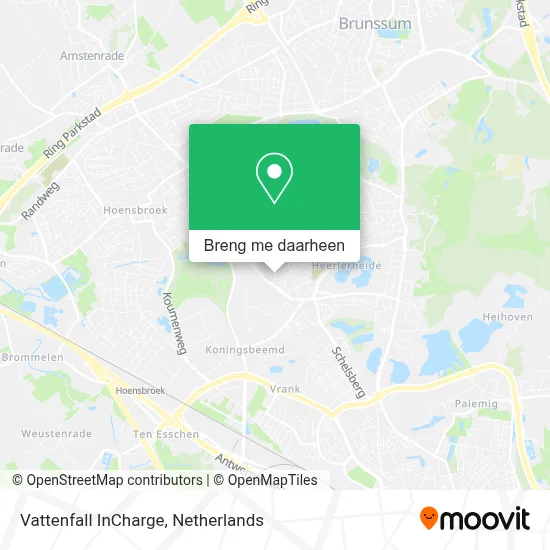 Vattenfall InCharge kaart