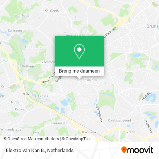 Elektro van Kan B. kaart